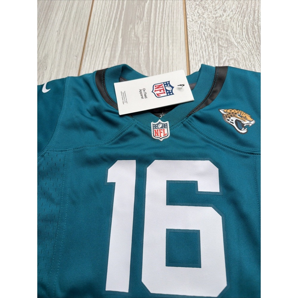 New Nike Toddler Kids Trevor Lawrence Jacksonville Jaguars Jersey Size 2T Teal - Picture 4 of 5